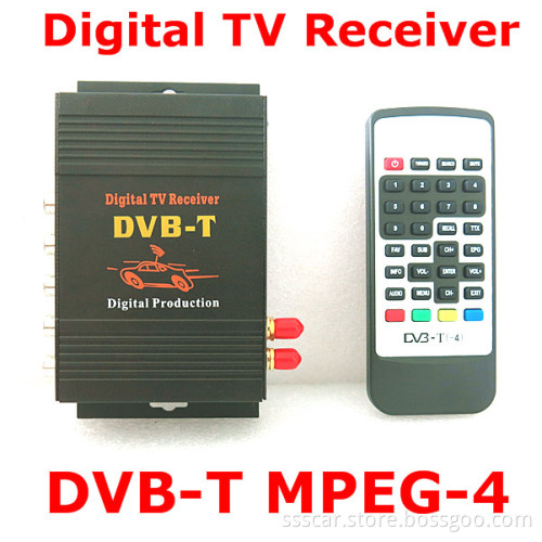 Car DVB-T MPEG-4 Digital TV Receiver with 2 Tuners M-618